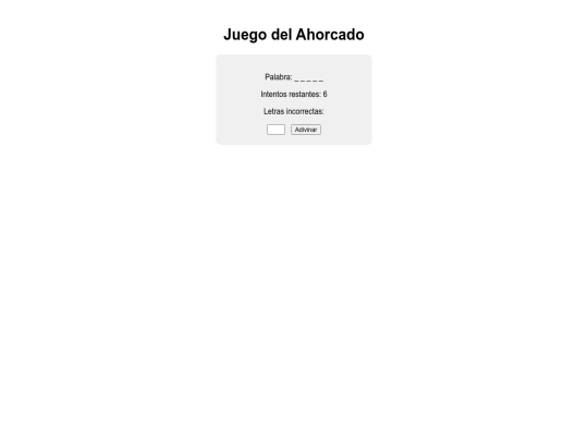 ahorcado screenshot
