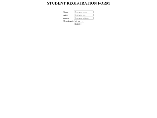 student details screenshot
