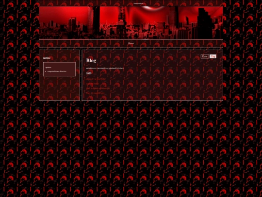 blog/home screenshot