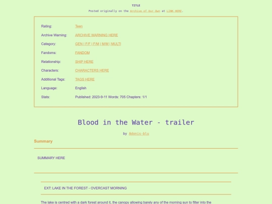 writing/script/blood screenshot