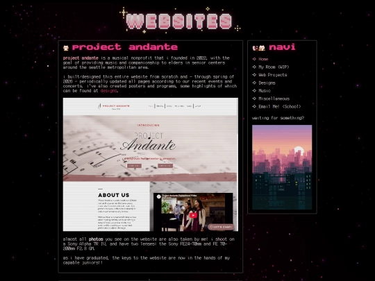 webprojects screenshot