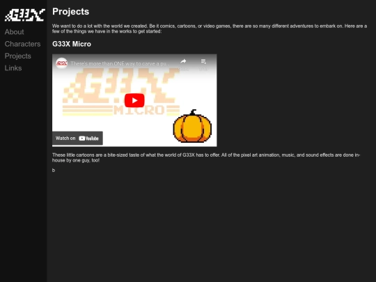 Projects screenshot