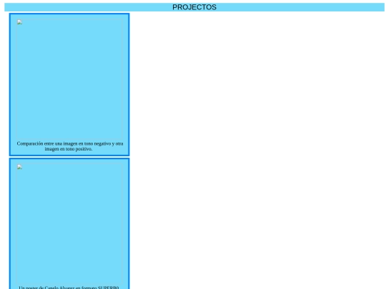 Projectos screenshot