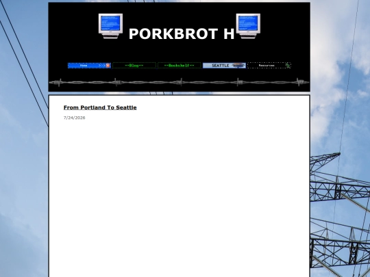 Blog screenshot