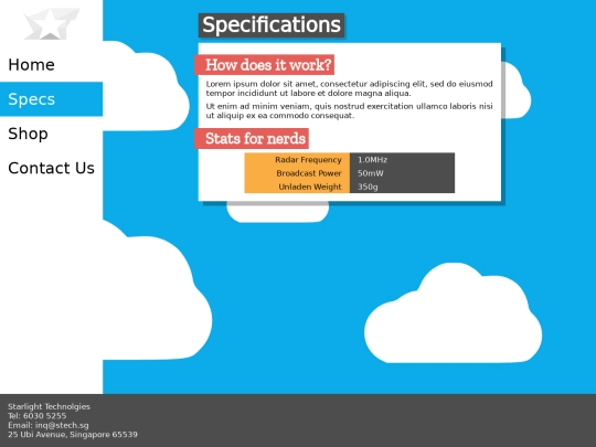 specs screenshot