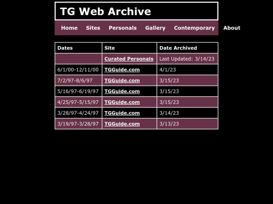 personals screenshot