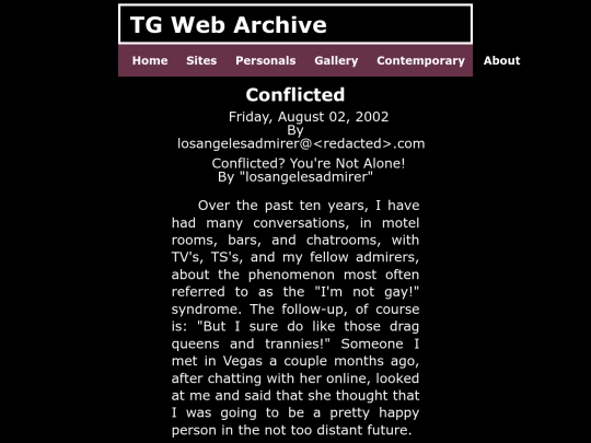 urnotalone/conflicted screenshot