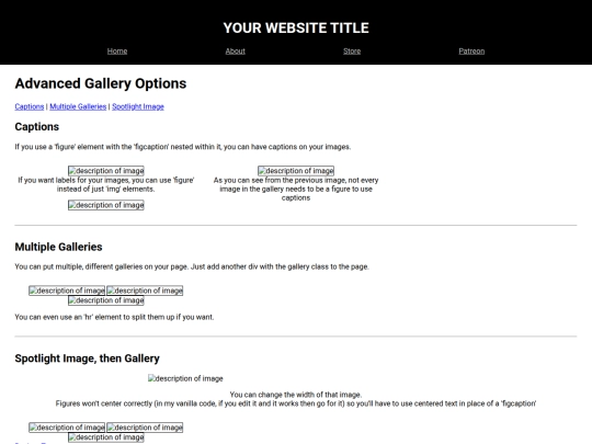 alternateGalleries screenshot