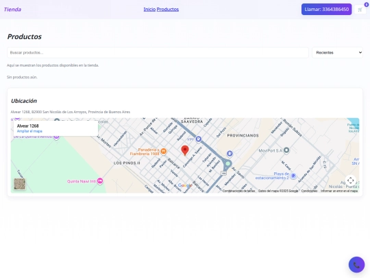 tienda/products screenshot
