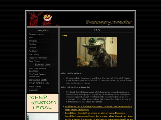 faq screenshot