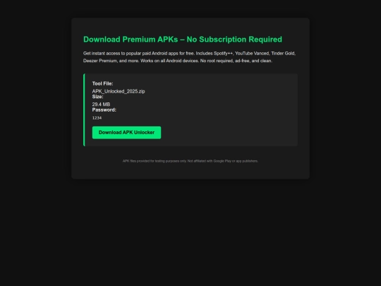 index screenshot