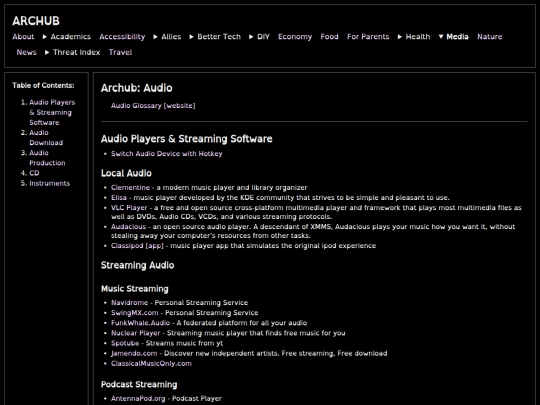 audio screenshot