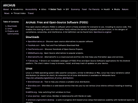 foss screenshot