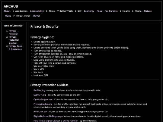 privacysecurity screenshot