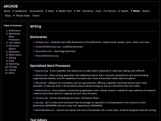 writing screenshot