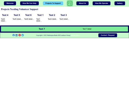 Projects screenshot