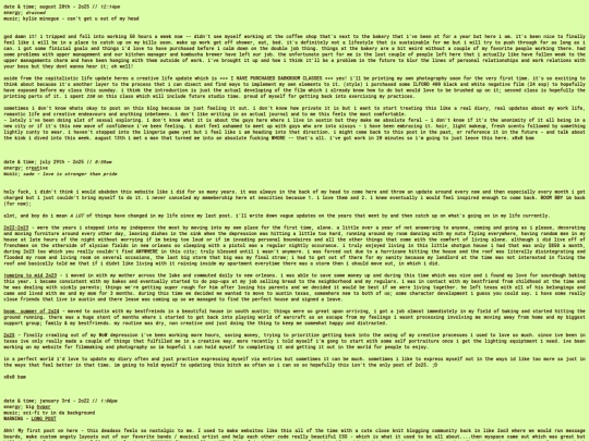 diary screenshot