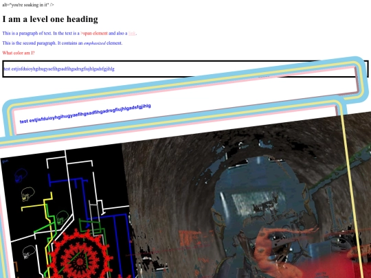 html css test 2 screenshot
