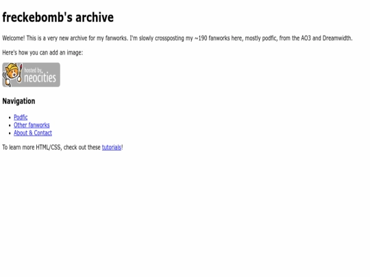 index screenshot