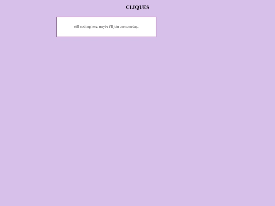 cliques screenshot