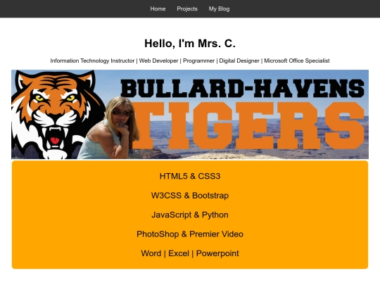 ClassOf2027/Example_Site_Finished screenshot