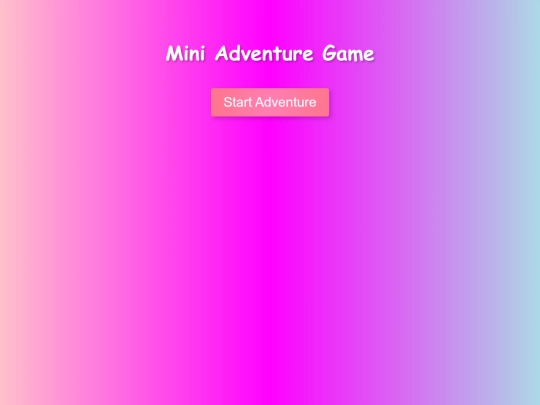 JavaScript/adventureGame screenshot