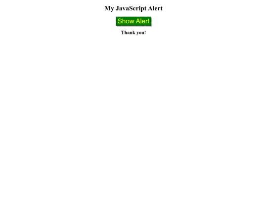 JavaScript/alertMe screenshot