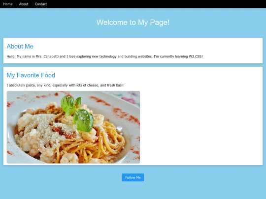 WEB-DESIGN/W3CSS/w3cssCompletedProject screenshot