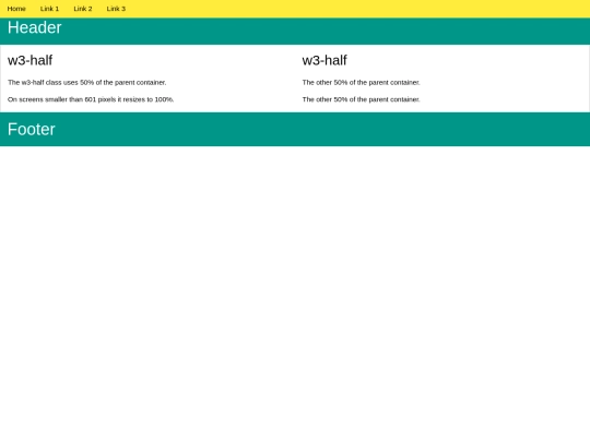 w3css2 screenshot