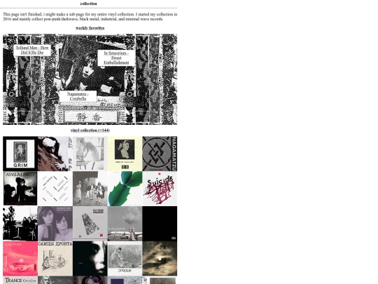 music-pages/collection screenshot