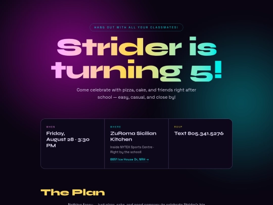 strider-birthday screenshot