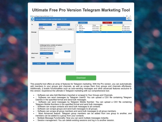 ultimate-free-pro-version-telegram-marketing-tool screenshot