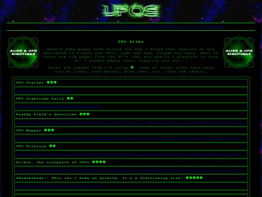ufosites screenshot
