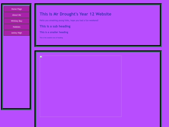 index horizontal test screenshot