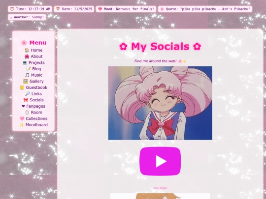 socials screenshot