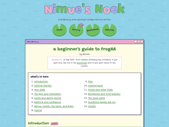 library screenshot