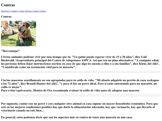 MASCOTAS/contras screenshot