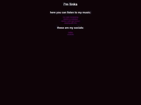 links screenshot