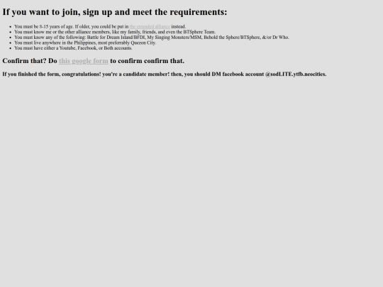alliance-signup screenshot