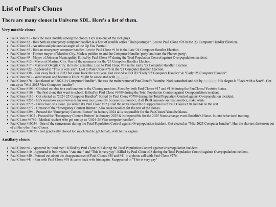 cloney-list screenshot