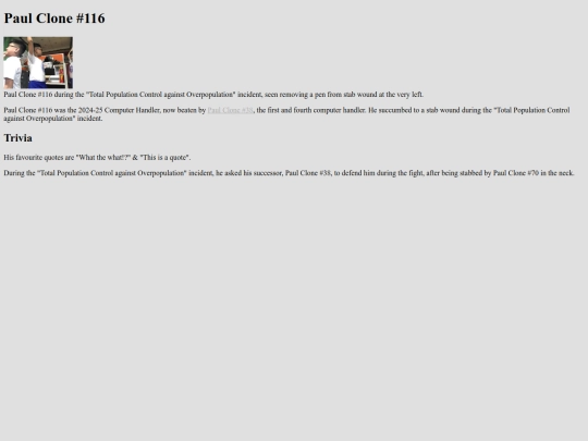 wiki/paul-clone-116 screenshot