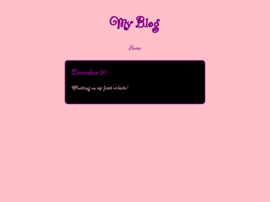 blog screenshot