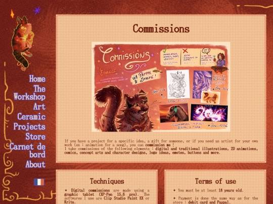 commissions screenshot