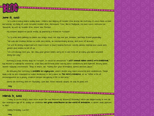 blog screenshot