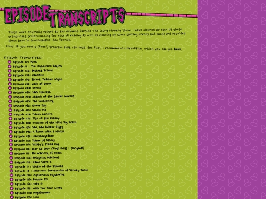 transcripts screenshot