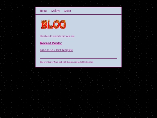 blog screenshot
