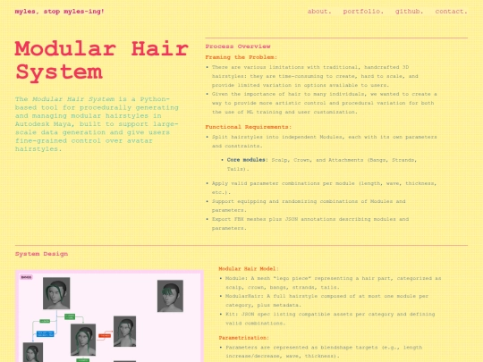 projects/hair screenshot
