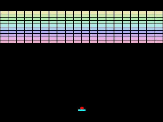 games/breakout/breakout screenshot