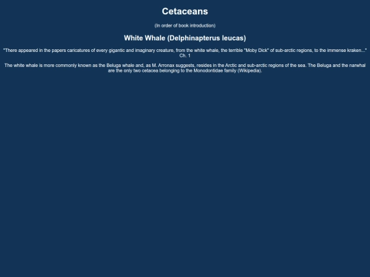 cetaceans screenshot