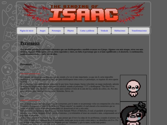 Personajes screenshot